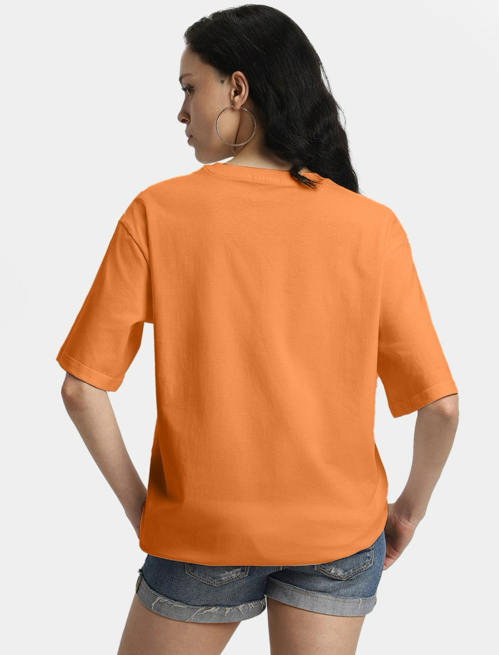 Orange Casual T-Shirt for women